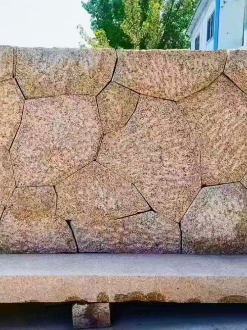 黄锈石景墙